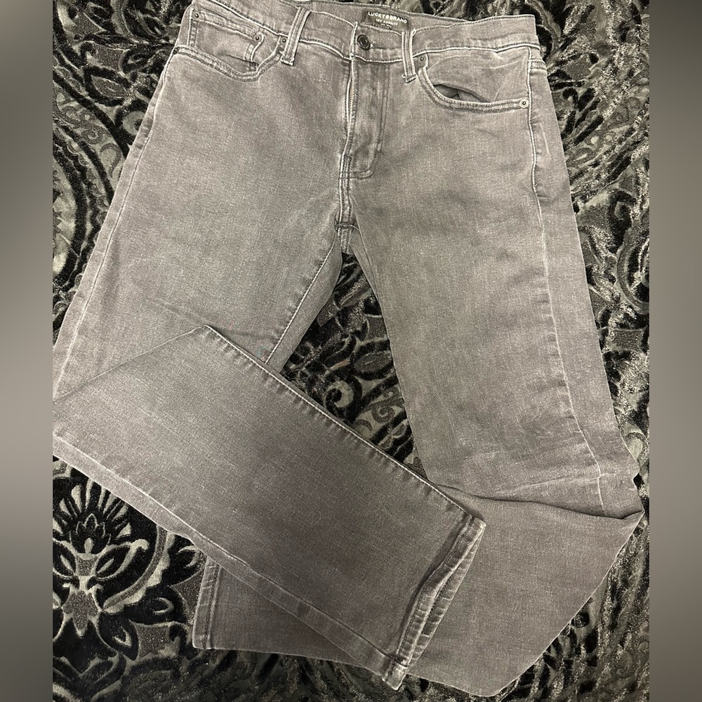 Mens Slimfit Charcoal Lucky Jeans
